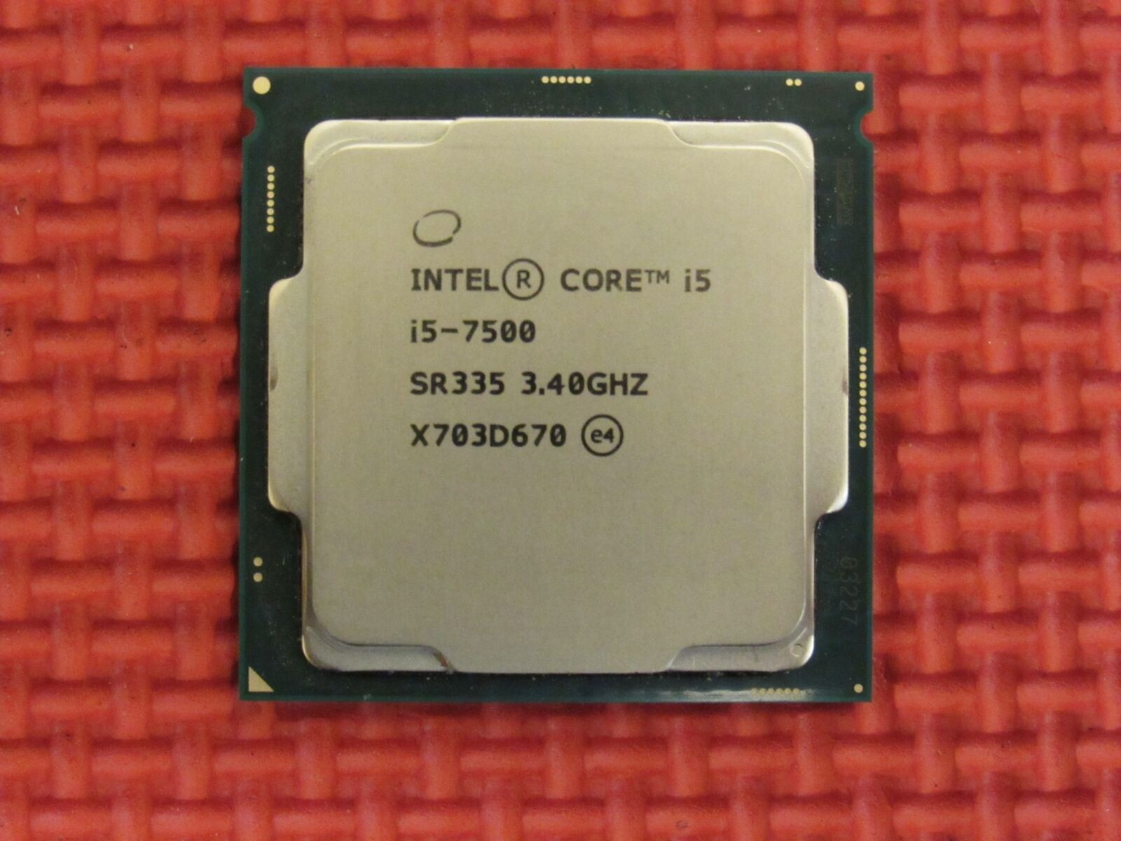 Intel SR335 Core i5-7500 3.40GHz Quad Core Socket 1151 CPU Processor LGA 1151