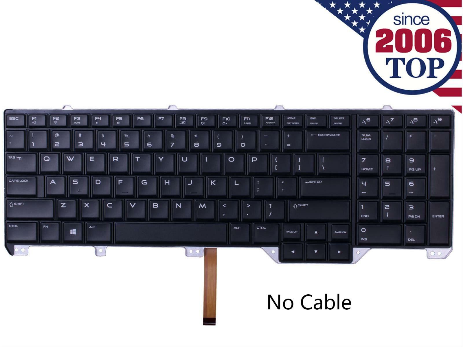 Original US Keyboard with Backlit for Dell Alienware 17 R1 R2 R3 2C6KH 02C6KH