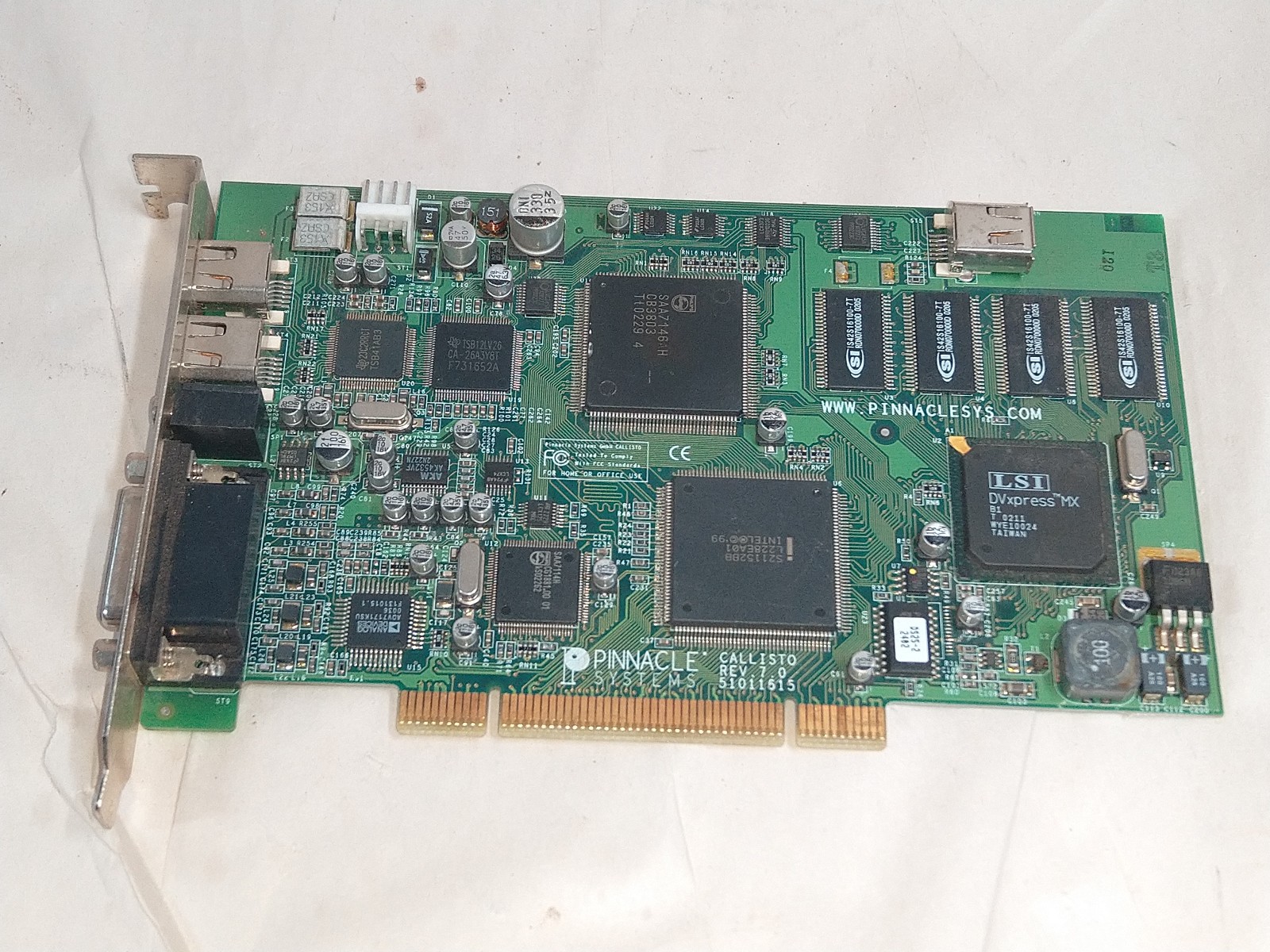 Pinnacle Systems Video Editing Capture Card Callisto 51011615 Rev 7.0
