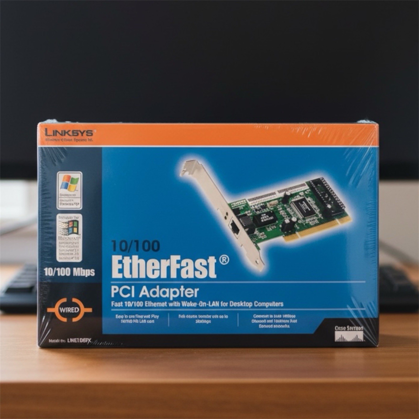 Linksys LNE100TX 10/100 Fast Ethernet LAN PCI Card Factory Sealed New
