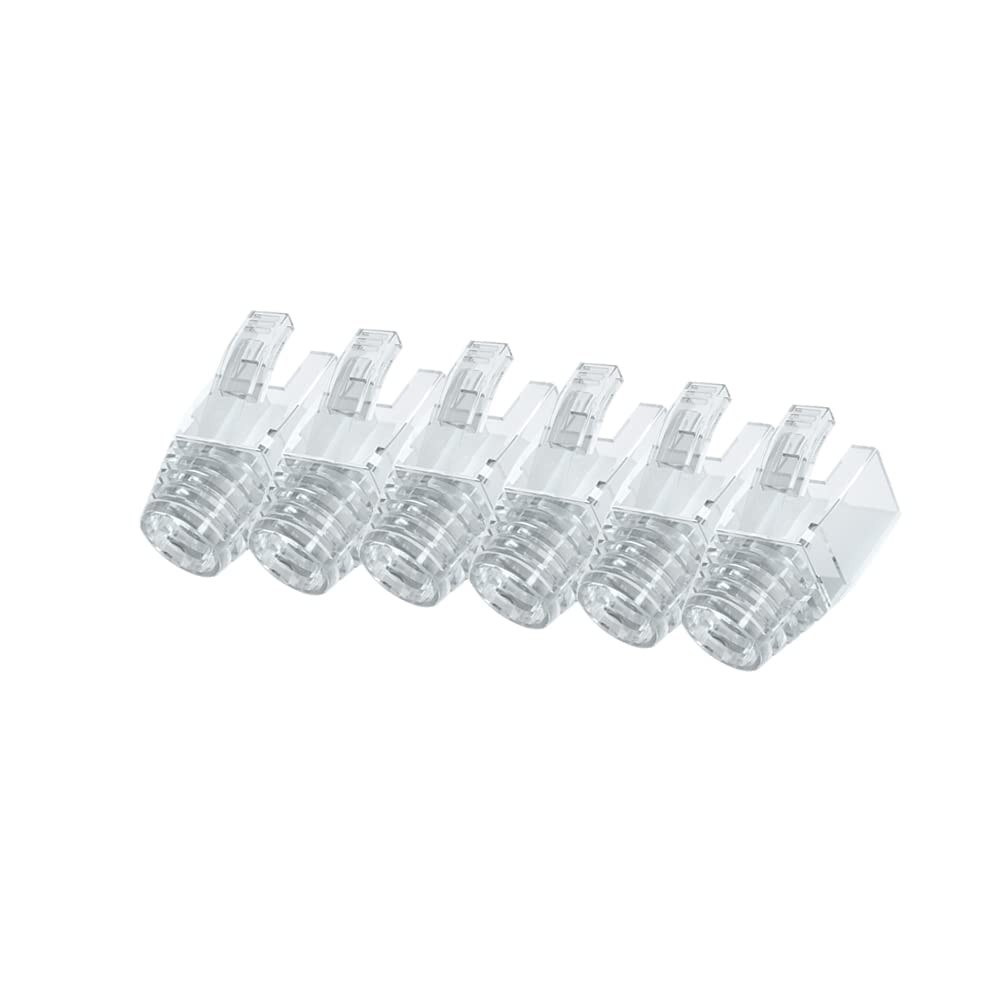 50 Pcs Cat6A Cat7 Cat8 Strain Relief Boot, RJ45 Plug Connector Cover Modular