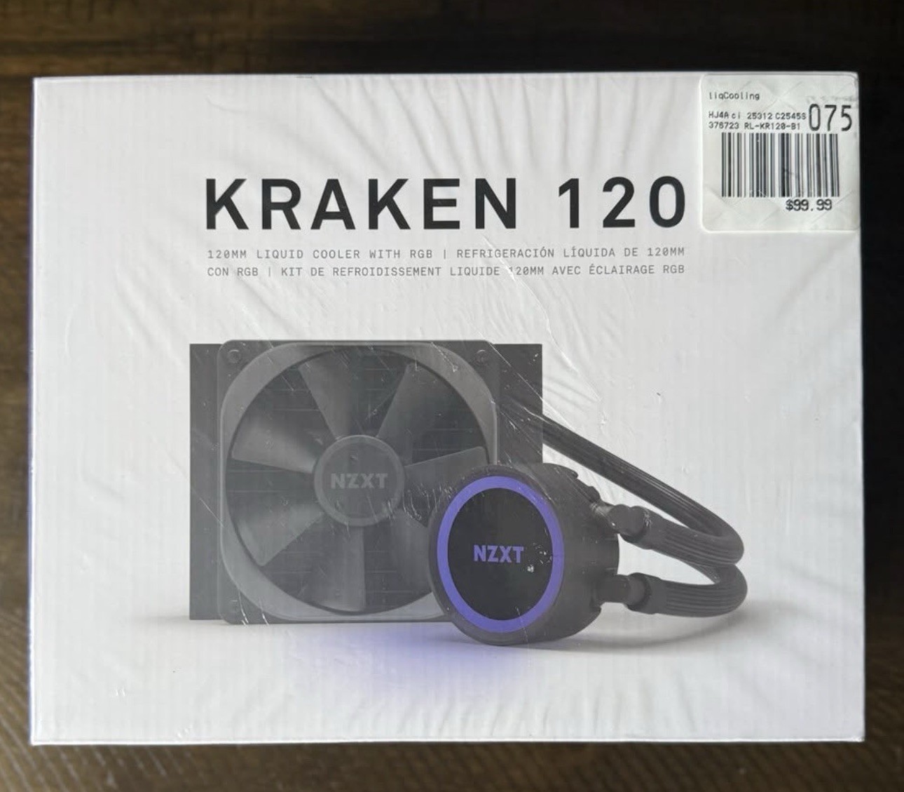 NZXT Kraken 120MM Liquid Cooler With RGB