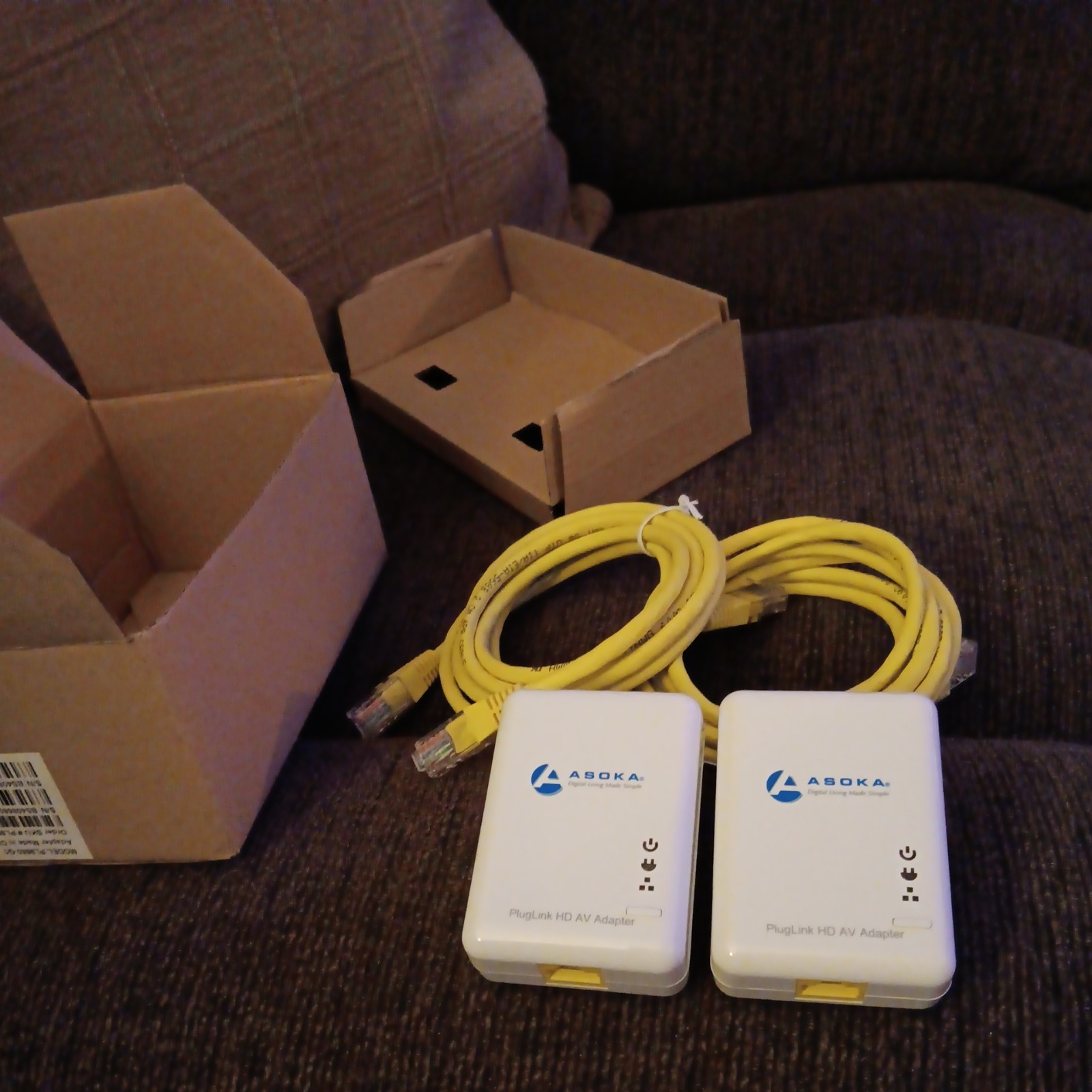 Asoka PlugLink HD HomePlug AV Powerline Adapter Kit 2x 200Mbps RJ-45