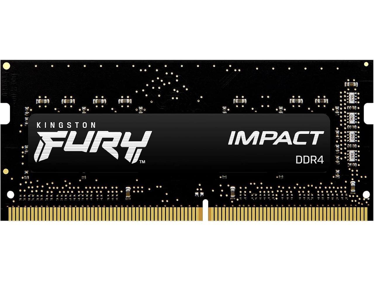 Kingston FURY Impact 32GB (1 x 32GB) 260-pin SO-DIMM DDR4 3200 MHz CL20 Black