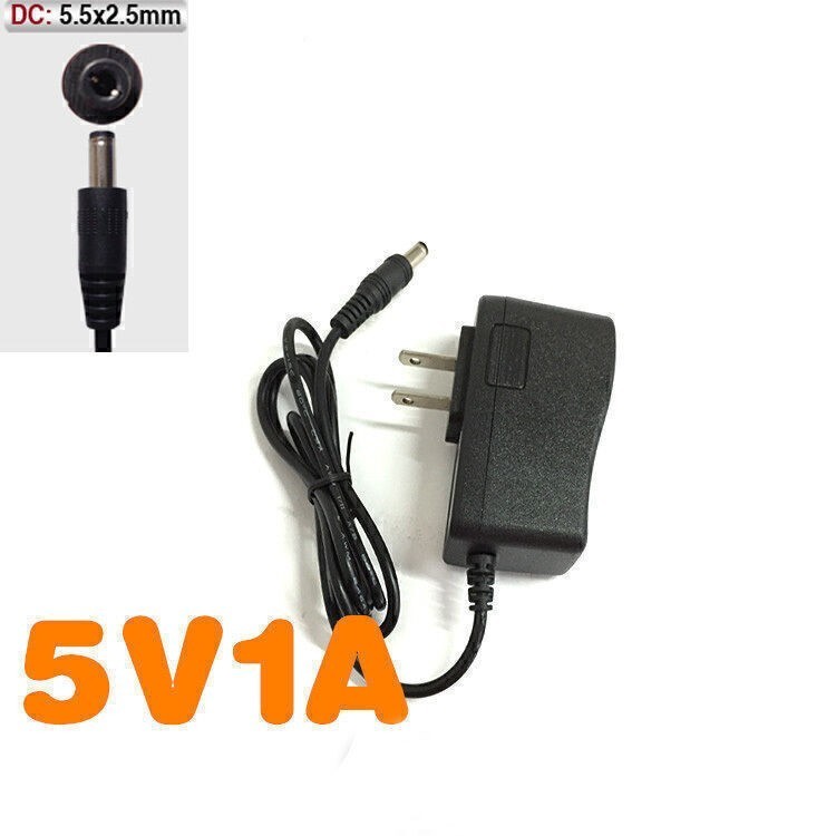 AC 110-240V to DC 5V 9V 1A Wall Charger Power Supply Adapter 5.5 x 2.5mm US Plug