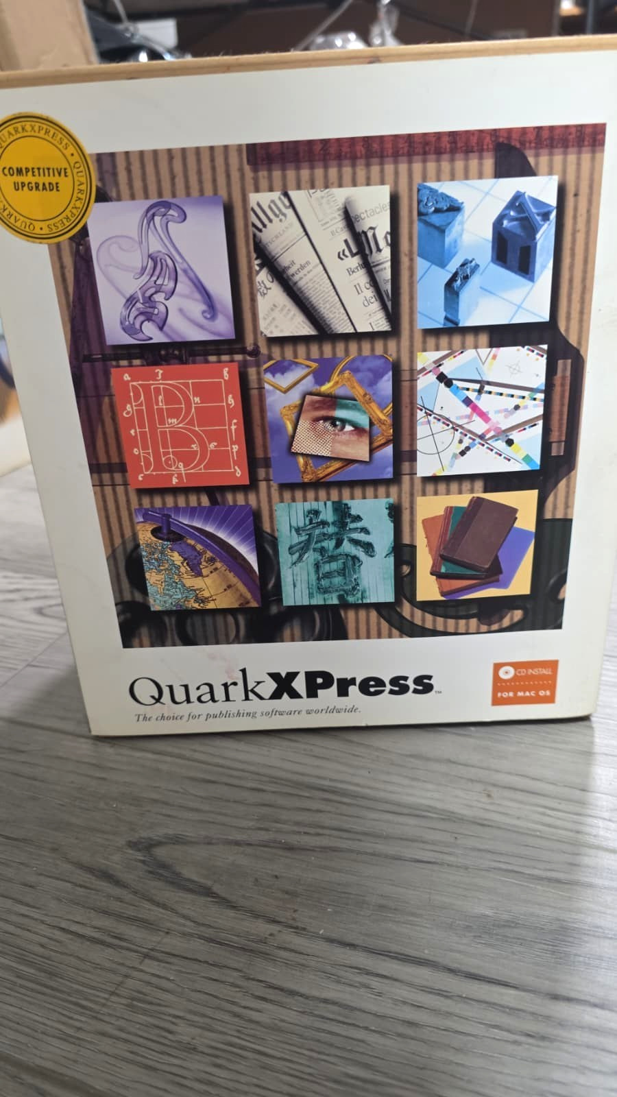 QuarkXPress 4.0 4.1 for Mac OS - Desktop Publishing Software CD Box