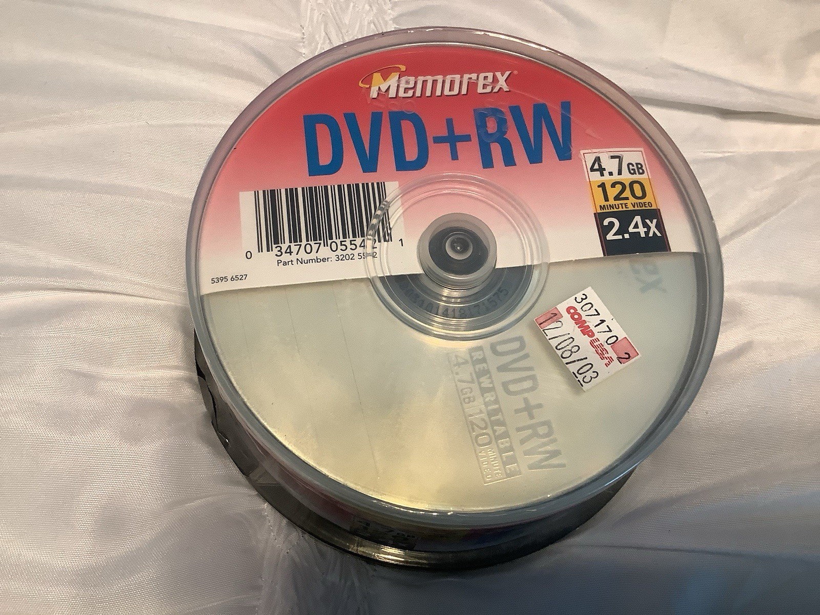 Memorex DVD+RW DVD RW 25 Pack 4.7 GB 2.4X 120 Min Brand New Rewritable Sealed