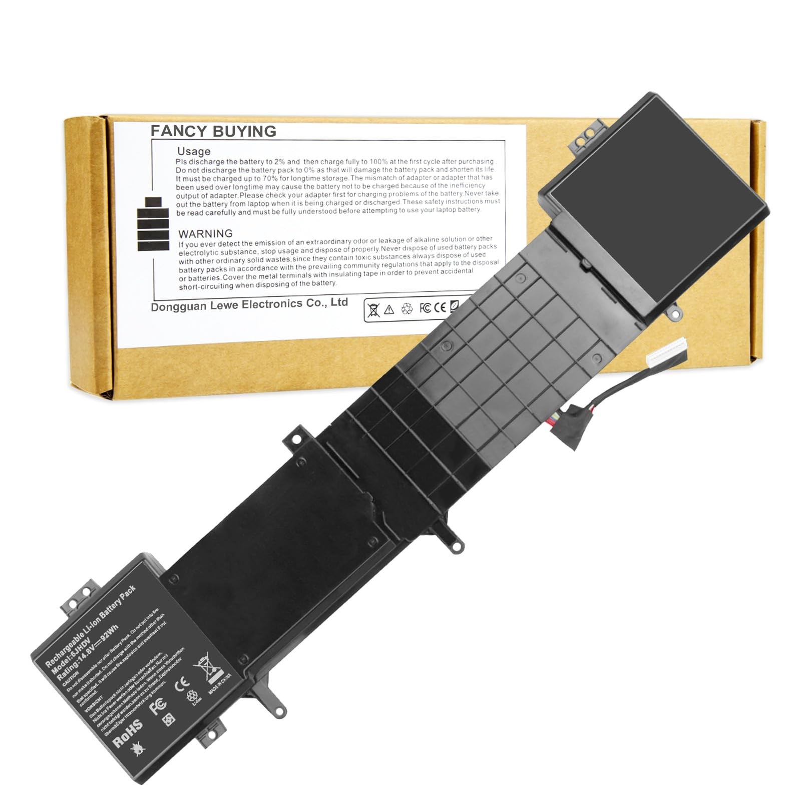 8-Cell 92WH 6JHDV Notebook Battery for Dell Alienware 17 R3 R2