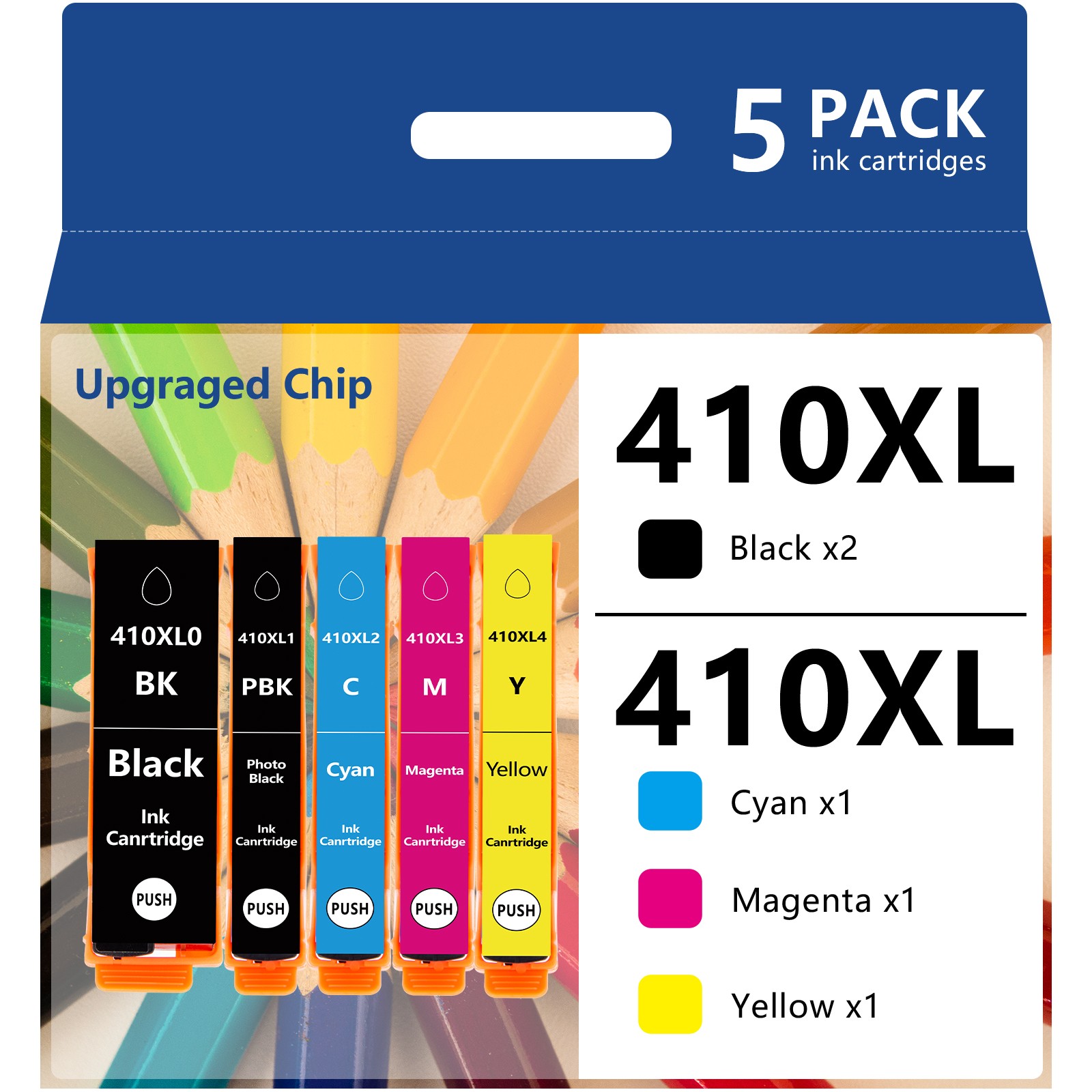 5P 410XL T410XL Ink For Epson Expression Premium XP-530 540 630 640 830 900 7100