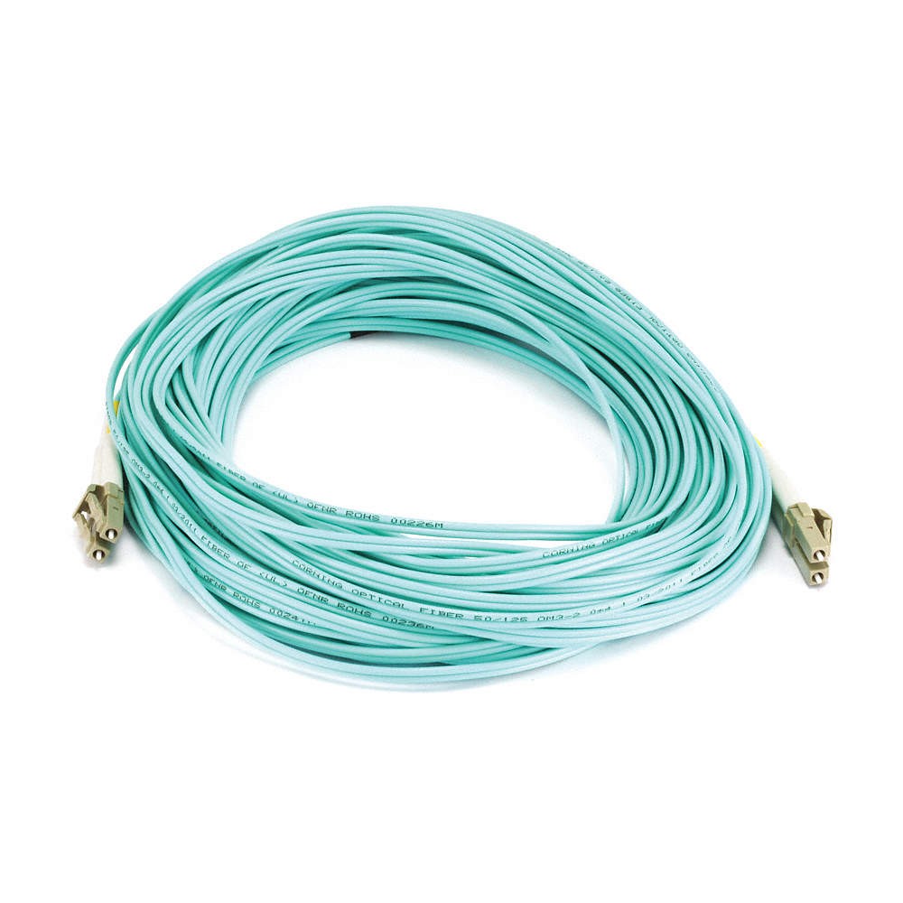 MONOPRICE 7623 Fiber Cord,Duplex,LC, LC,20m,Aqua 13U493