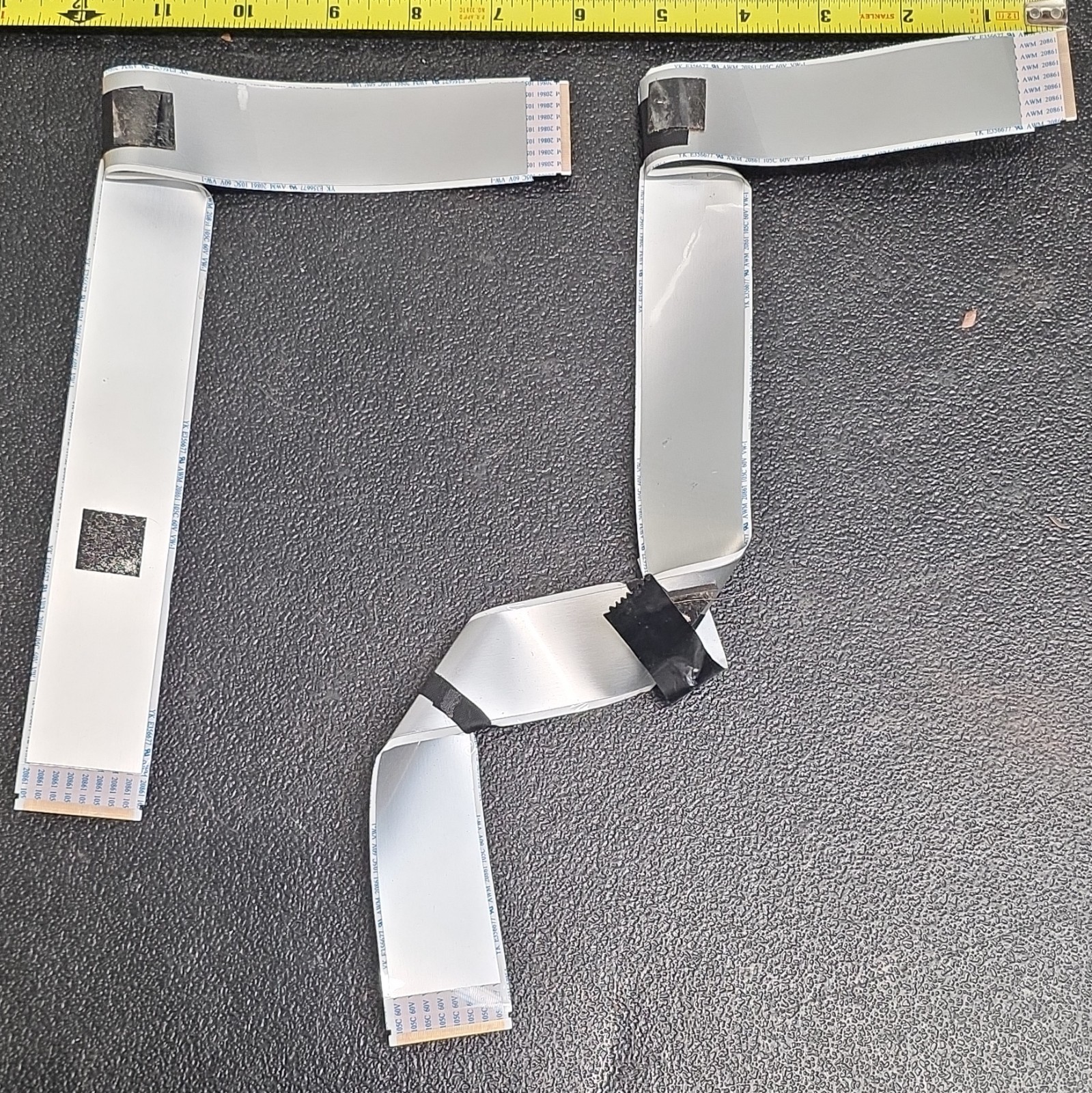AWM 20861 Flat Flexible Ribbon Cable w/ Connectors, Universal & For Samsung
