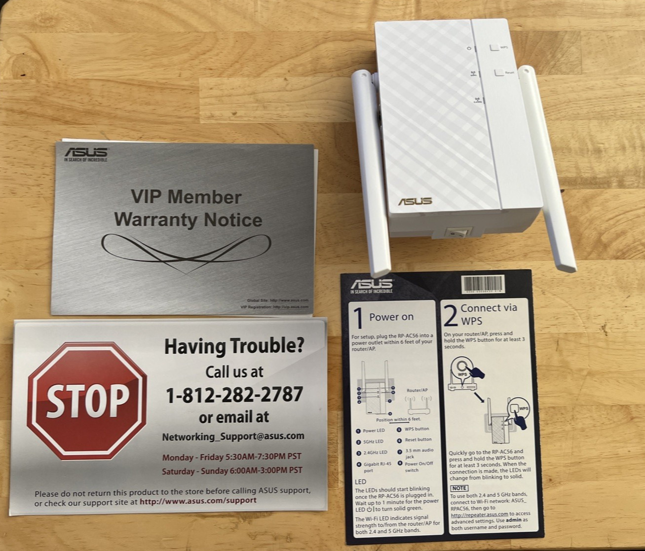 Asus RP-AC56 Dual Band Wireless Range Extender AP AC1200