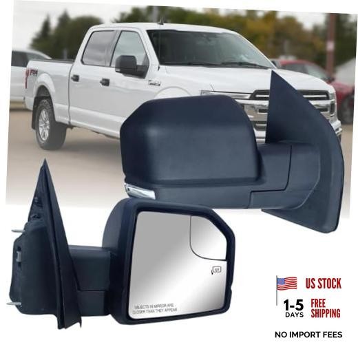 Replacement Passenger Right Side Door Mirror Textured Back Passenger (RH) Side