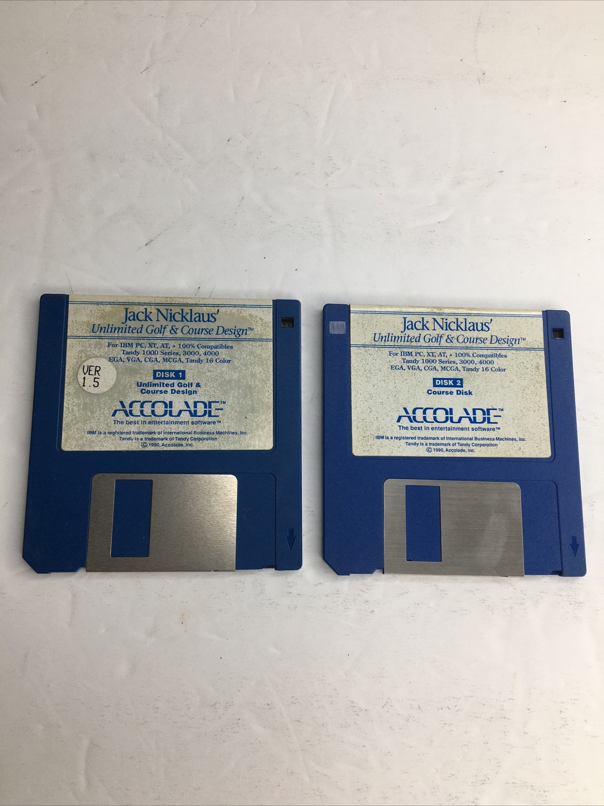 Jack Nicklaus Unlimited Golf & Course Design Accolade 1990 VER 1.5 3.5" Disks