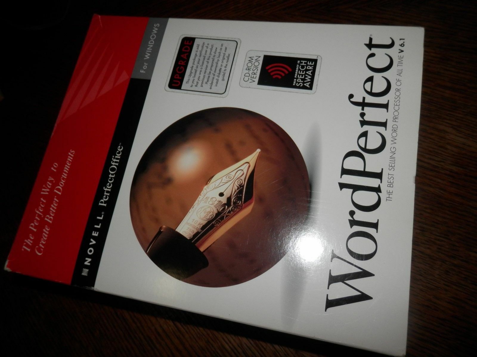 Novell Vintage Word Perfect V 6.1 For Windows  pb- no disc