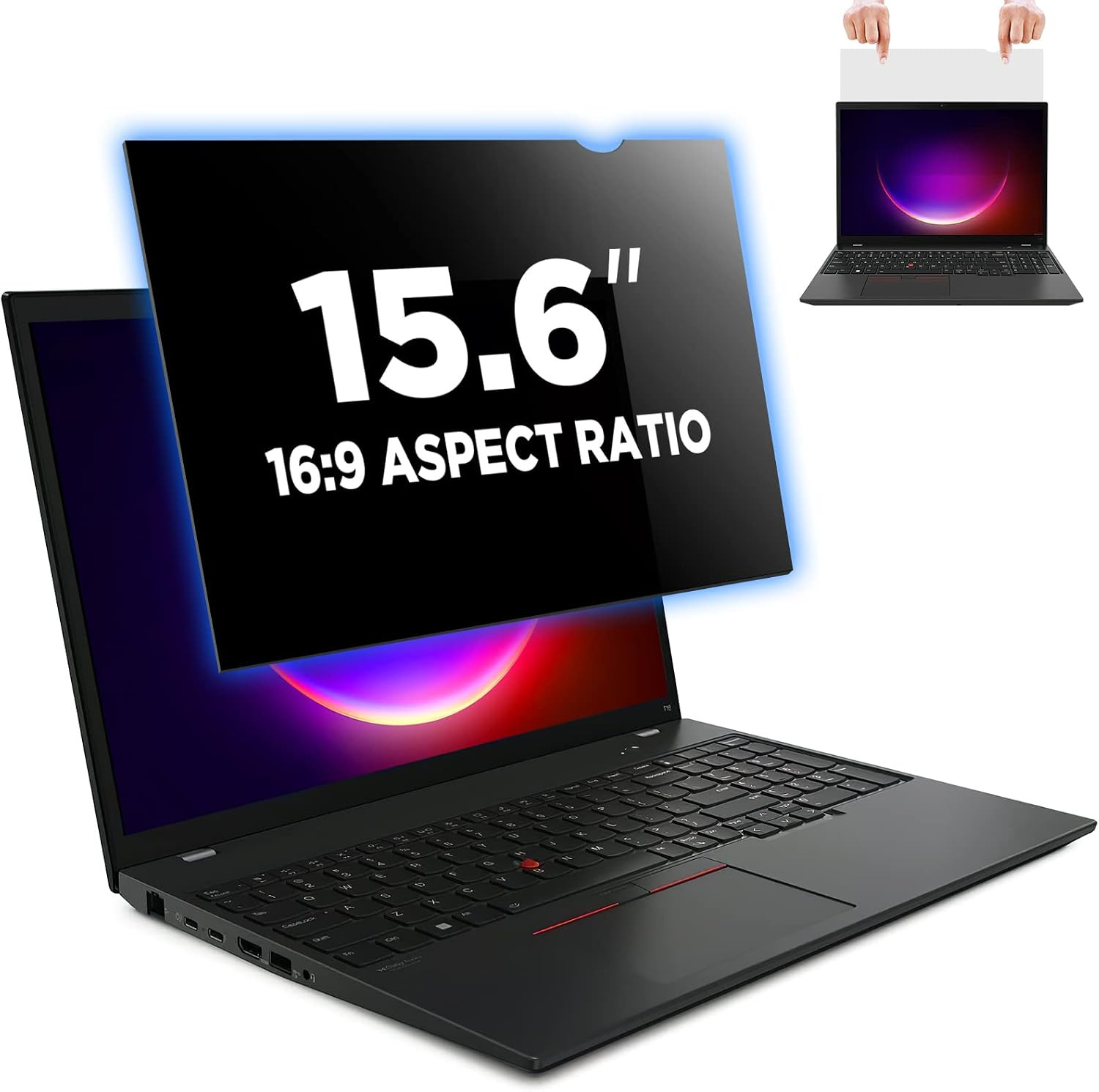 15.6 Inch Privacy Screen Filter for 16:9 Monitor 1920 X 1080 Resolution |
