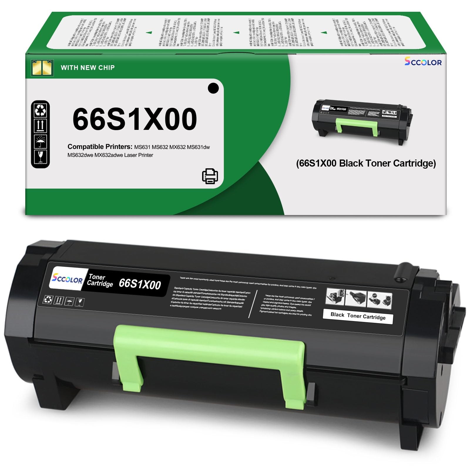 66S1X00 Toner Cartridge Extra High Medium, Black