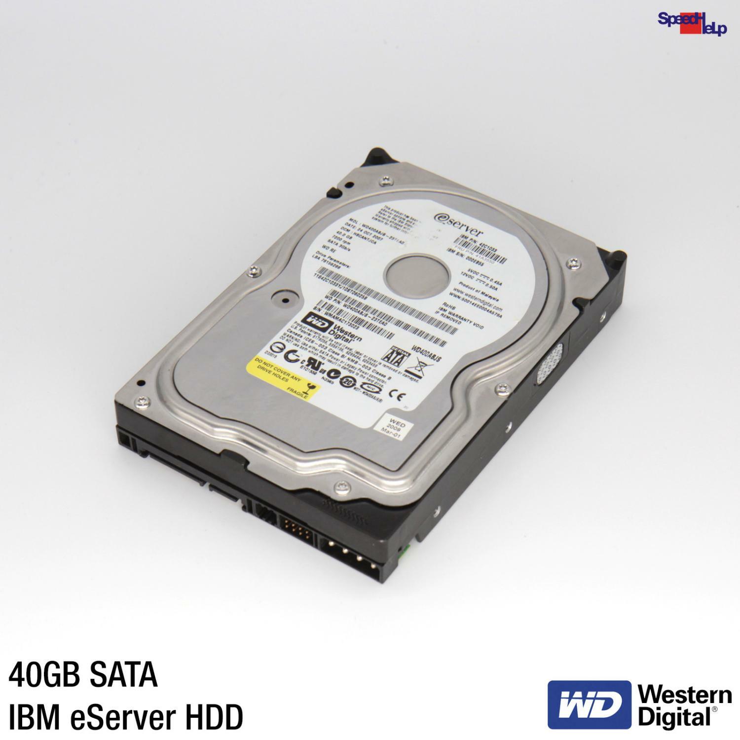 Western Digital WD WD400ABJS IBM eServer 42C1033 41A3550 HDD Hard Drive 40G