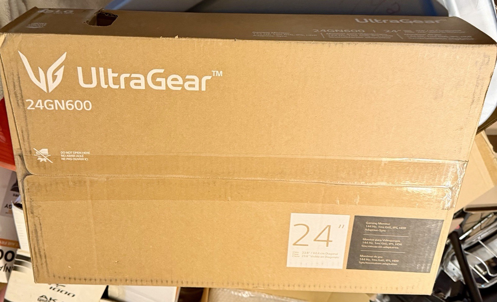 LG 24” UltraGear QHD (2560x1440) 165 Hz HDR 10 Monitor With FreeSync 24GN600