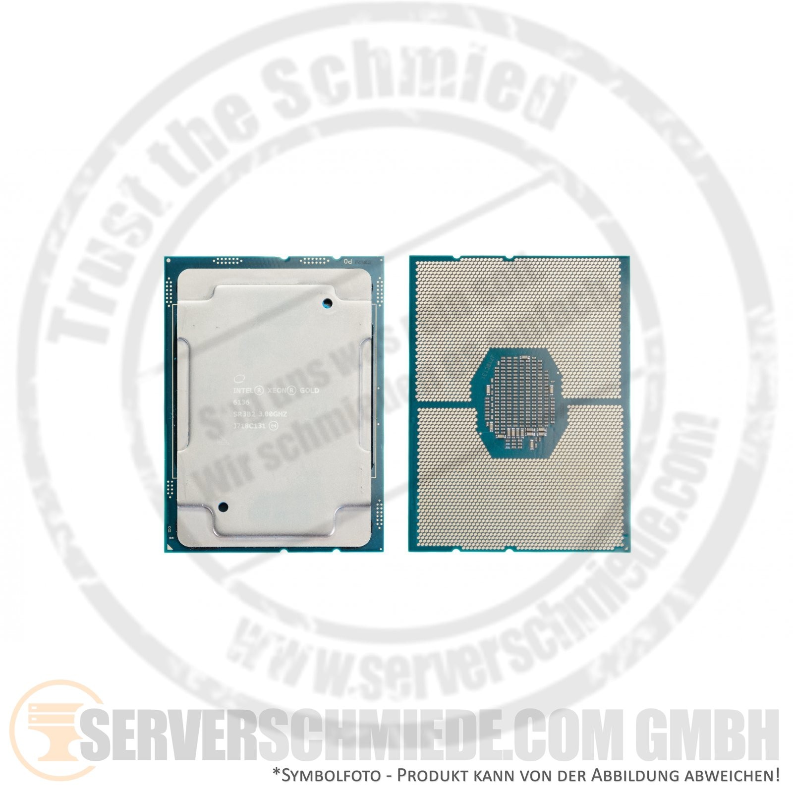 Intel Xeon Gold 6136 SR3B2 12C Server Processor 12x 3.00GHz 24.75MB Cache CPU