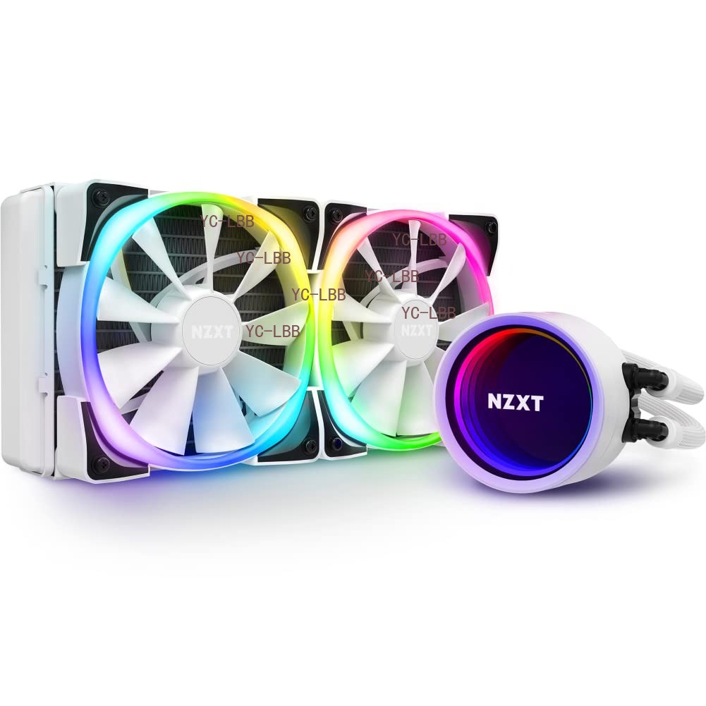 NZXT Kraken X53 RGB 240mm Liquid Cooler with RGB-White RL-KRX53-RW