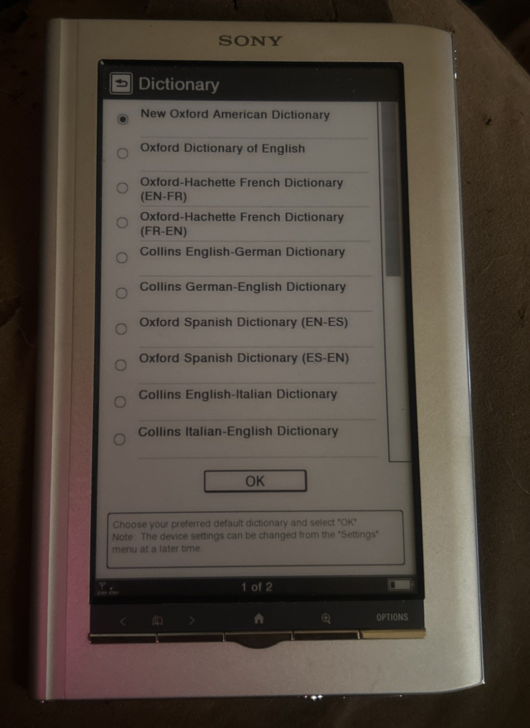 Sony Daily Edition E-Reader PRS-950 2GB, Wi-Fi + 3G , 7in - Silver