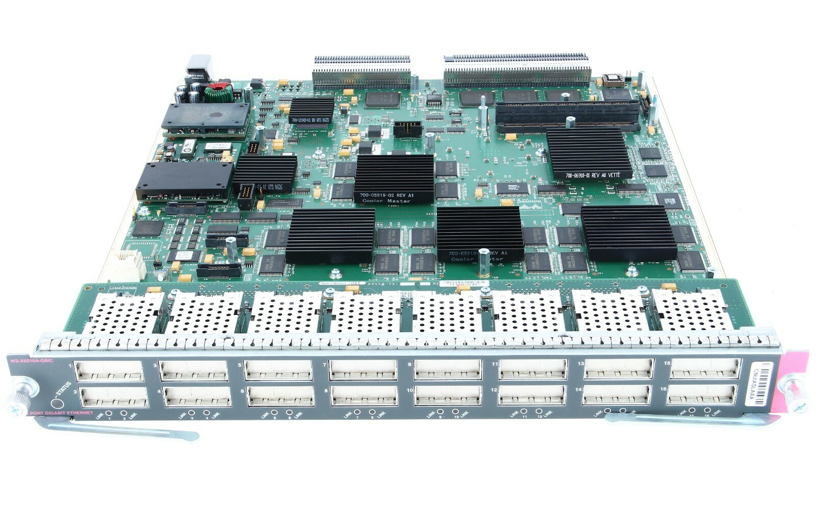 Cisco Catalyst 6500 Series 16 Port 10/100/1000 Expansion Module WS-X6516A-GBIC=