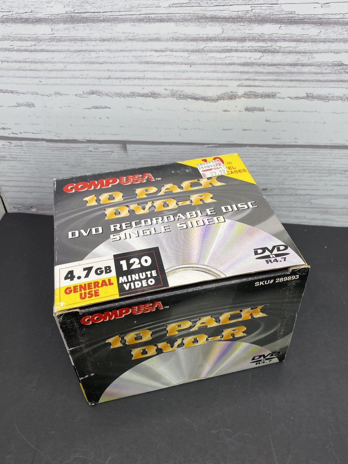CompUSA 14 Pack DVD-R Recordable DVD-R 4.7 GB in Jewel Cases. New sealed In Box