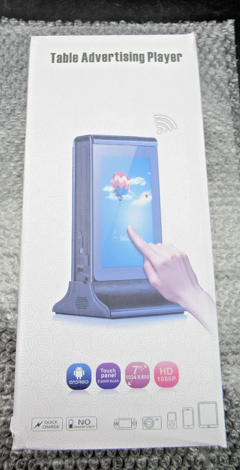 835SD Double Side Digital 7 Inch LCD Touch Screen Table Advertising Player USED