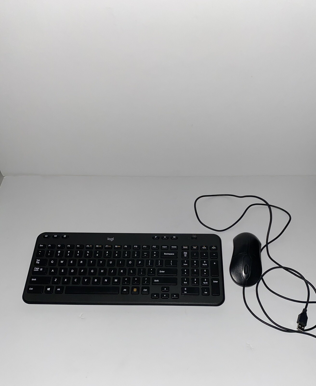 Logitech K360 Wireless Keyboard (NO RECEIVER COMES W/ KEYBOARD & MOUSE) Black