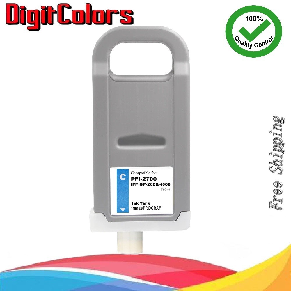 PFI-2700 Cyan Ink Cartridge for Canon IPF GP-2000 GP-4000 PFI2700C