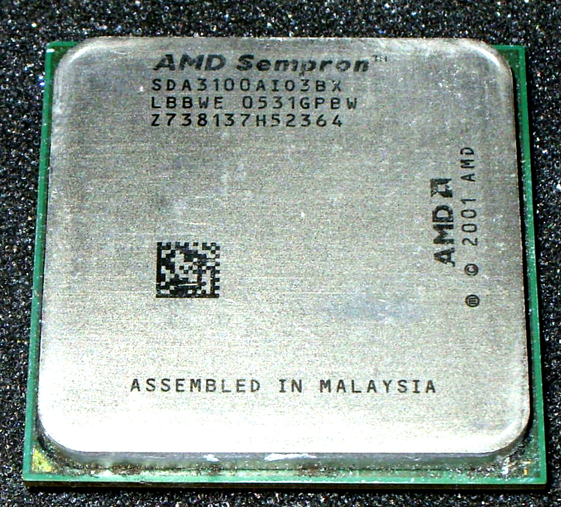 AMD SEMPRON 3100+  1.8 GHZ  PROCESSOR, SDA3100AIO3BX,  SOCKET 754, US SELLER