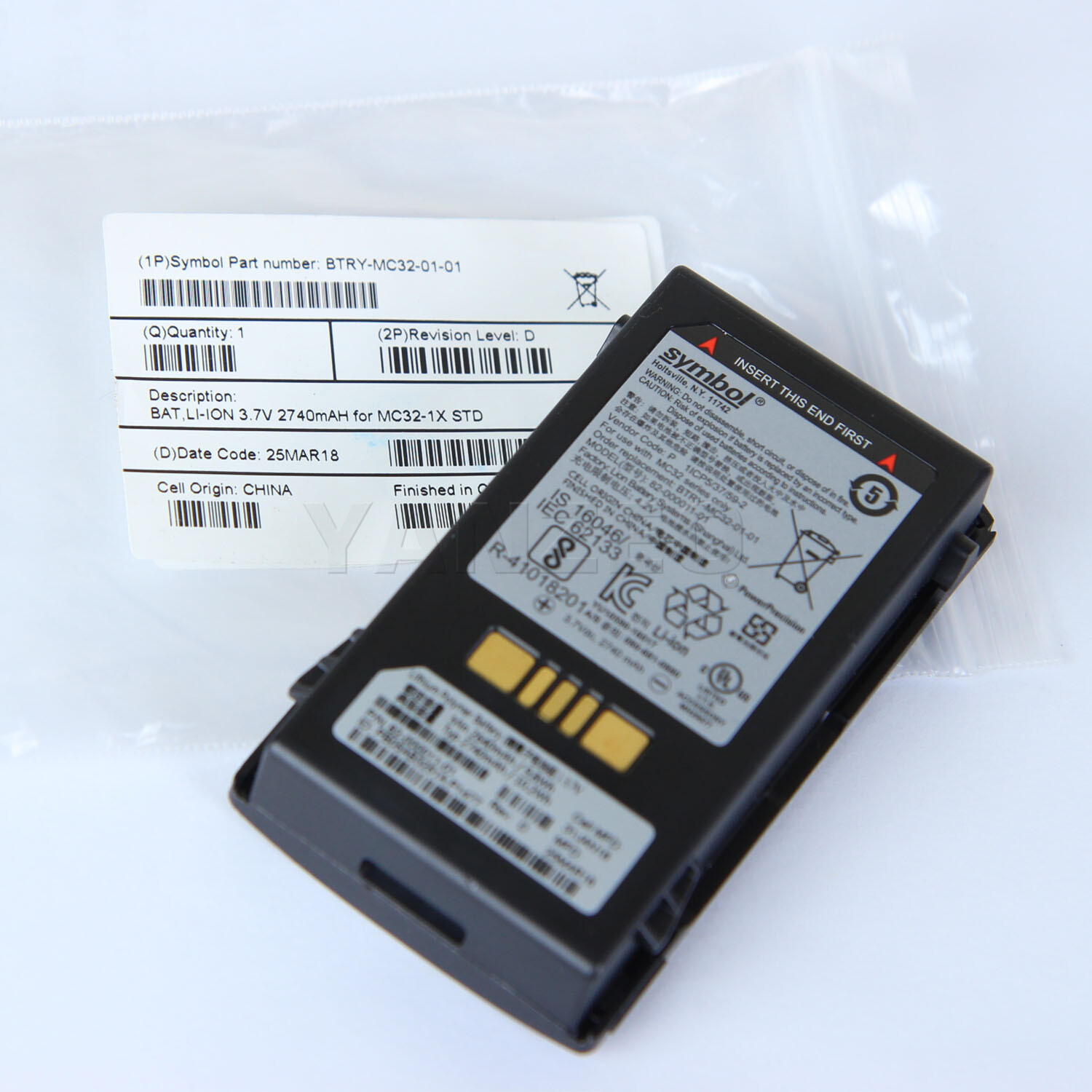 82-000011-01 Battery for Symbol MC32 MC-3200 MC-32N0 Series 3.7V 2740mAH