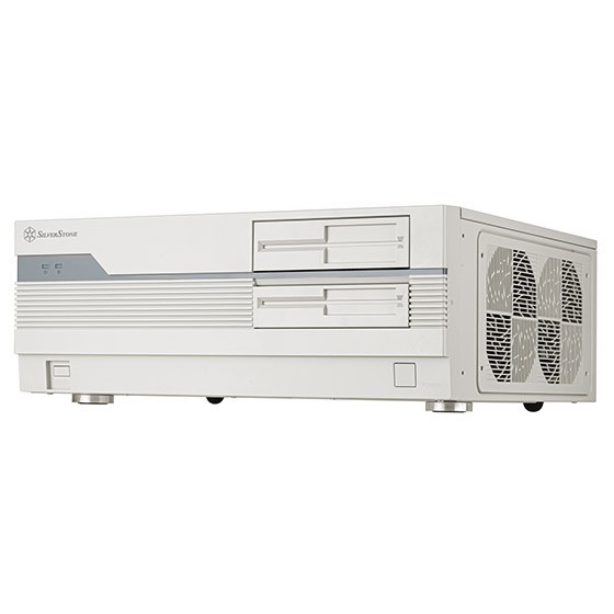 Silverstone FLP011 Retro-inspired HTPC Chassis (Used) (3 Corsair Blue LED PWM)