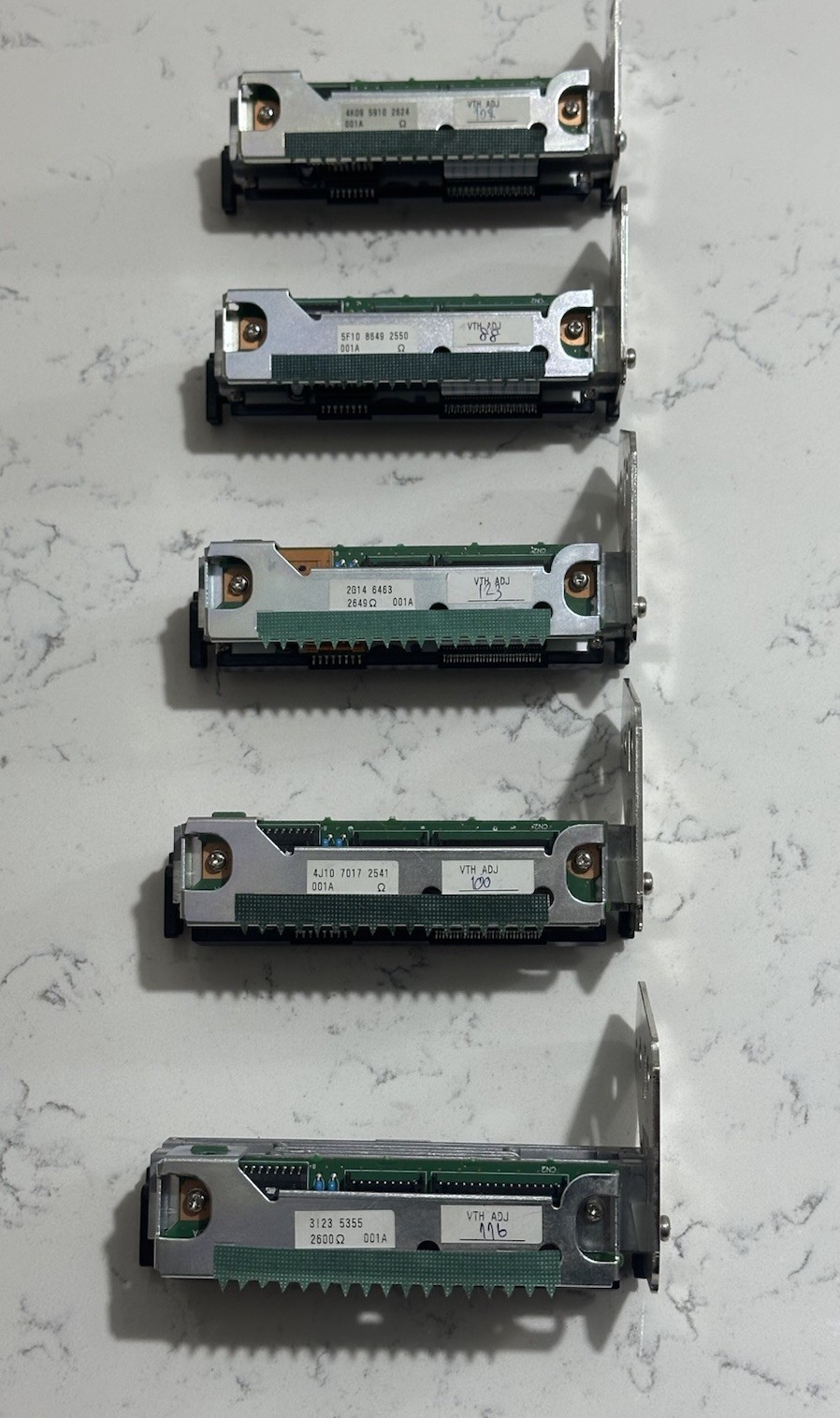 Lot of 5 Entrust DataCard CR500 Print Heads.