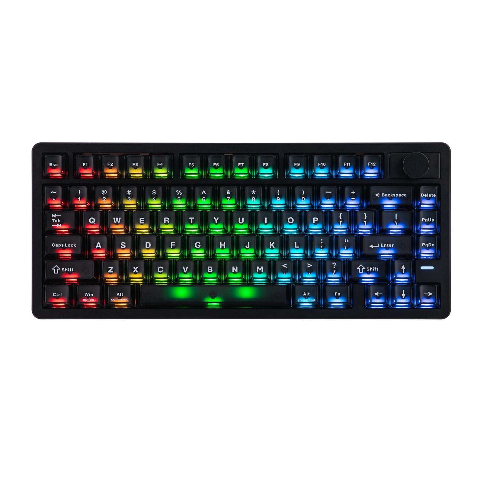 Epomaker HE75 V2 Hall Effect Gaming Keyboard, Black