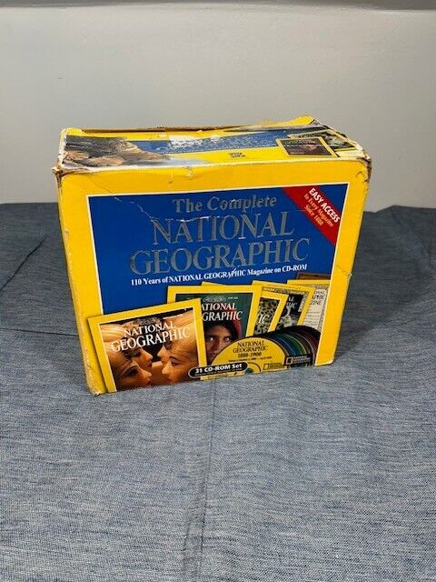 Vintage The complete National Geographic on CD-Rom 31 CD set LQQK