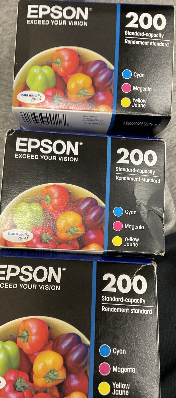 ⚡️Epson 200 Tri-Color Ink Cartridges - Standard Capacity - EXP 12/25 👉3 Lot