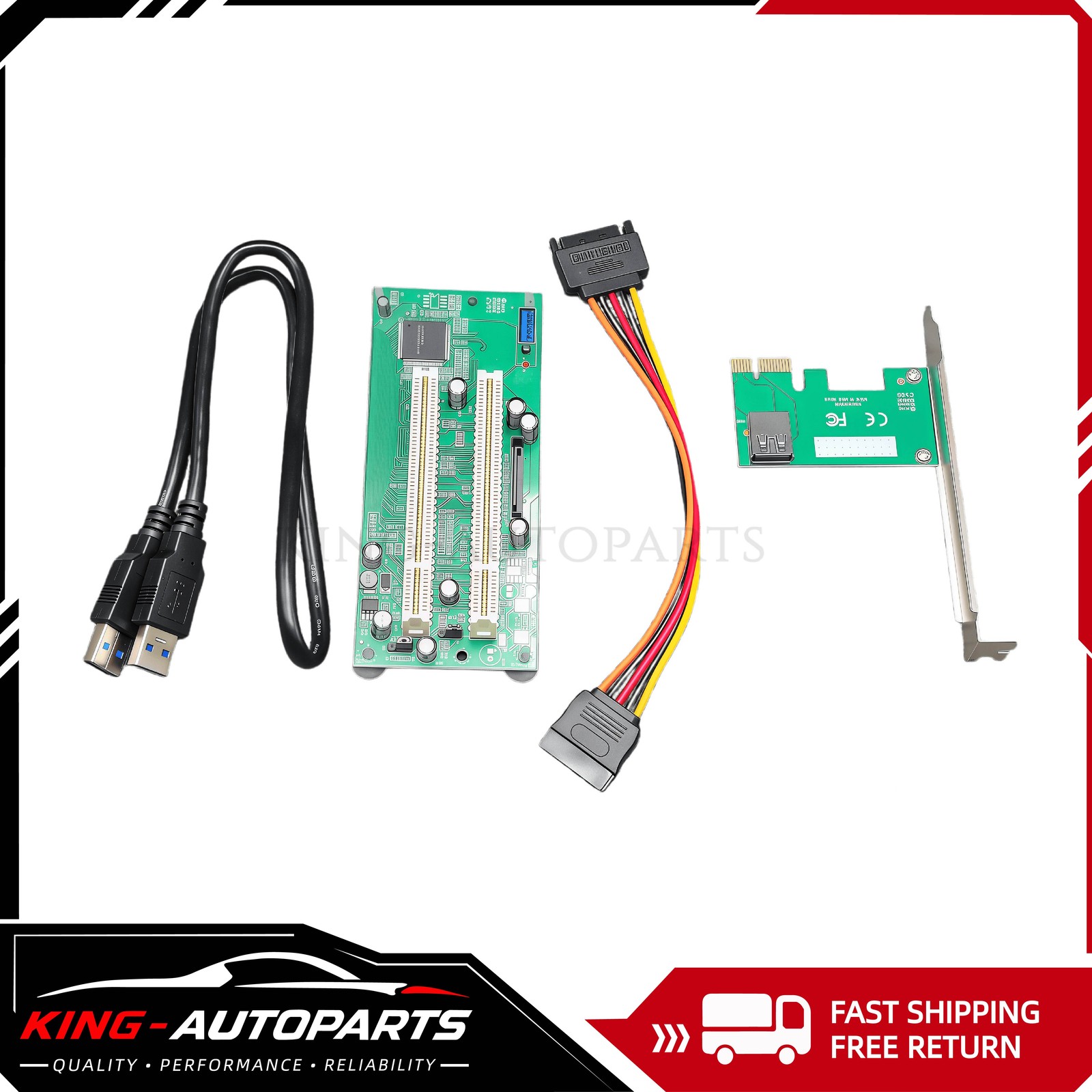 New PCI-Express PCI-e to PCI Adapter Card PCIe to Dual Pci Slot Expansion Card