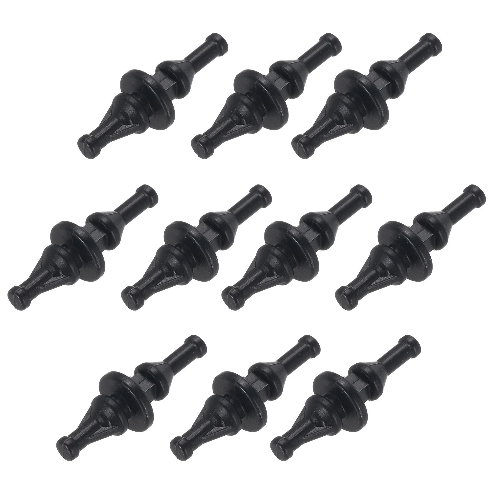 20PCS Fan Shock Absorbing Rubber Nail, Silicone Rubber Cooler for PC, Black