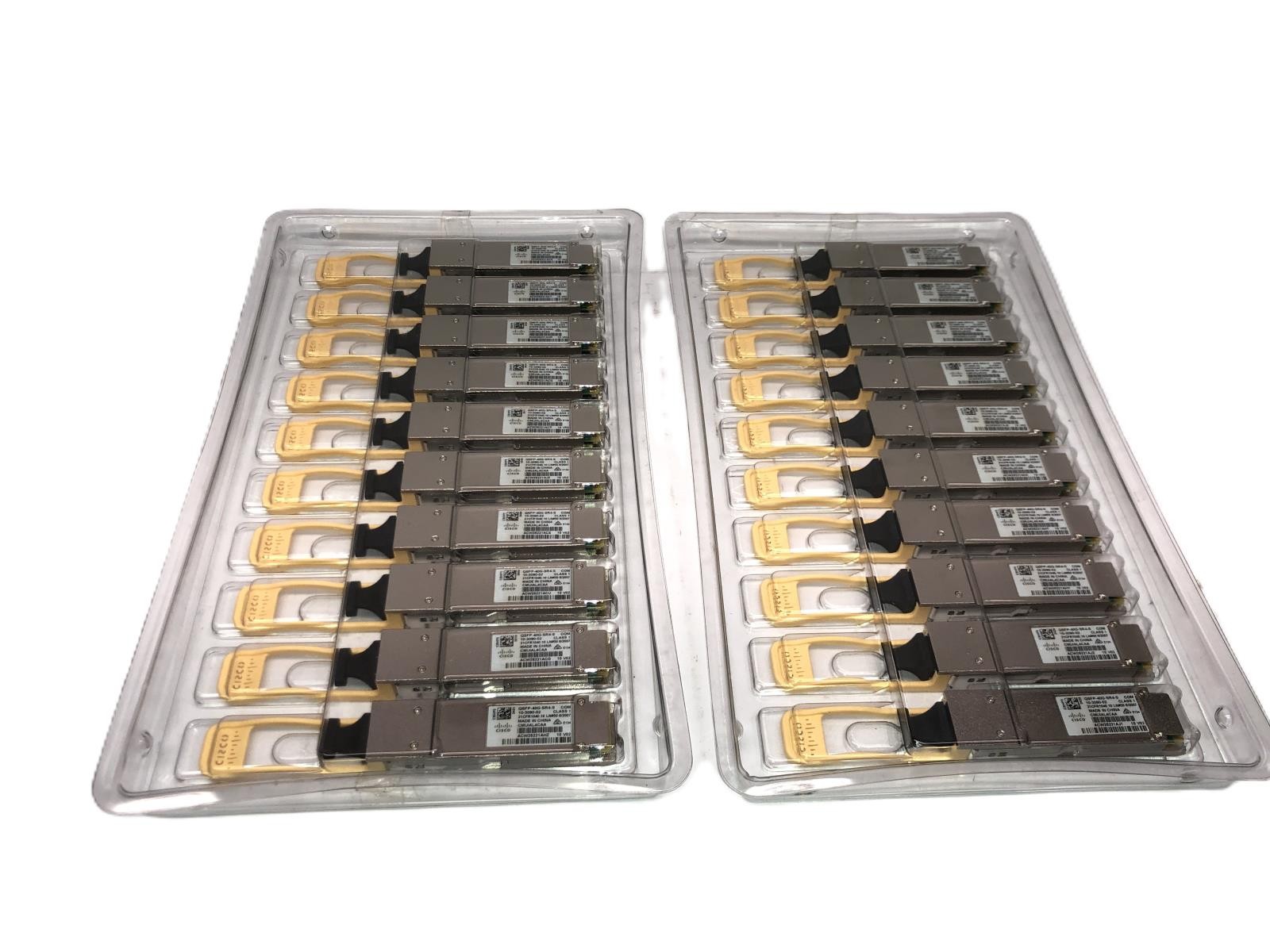 (Lot of 20) Genuine Cisco QSFP-40G-SR4-S Transceiver / 10-3090-02 - New open box
