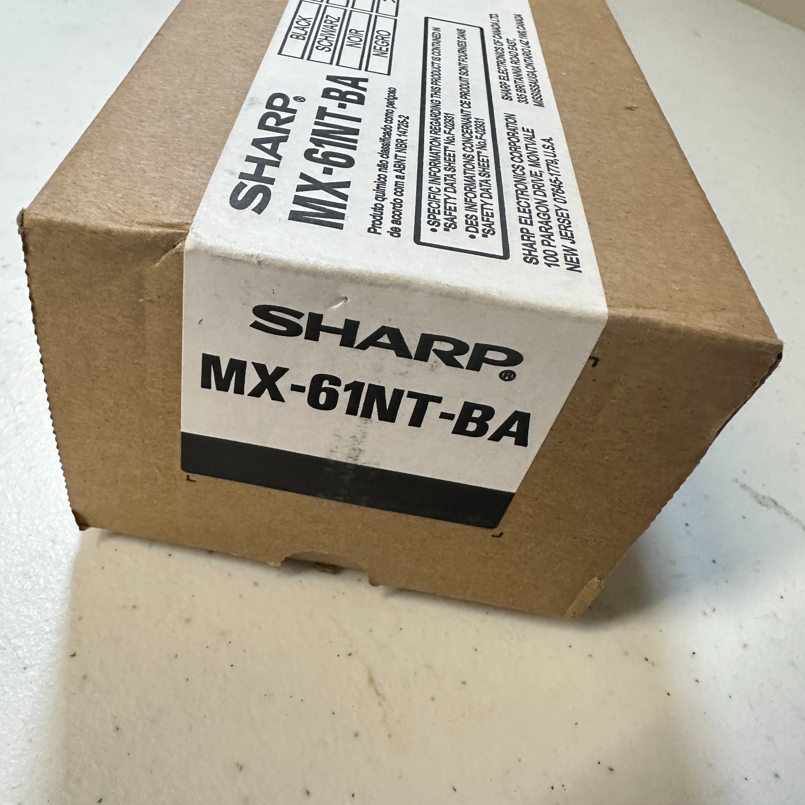 Sharp MX-61NT-BA Black Genuine/Original Laser Toner Cartridge