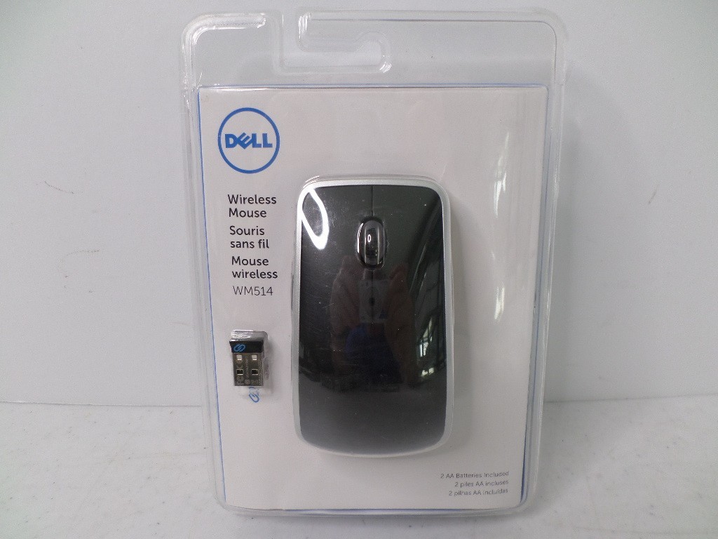 Dell WM514 Wireless Laser Wheel Mouse 6-Buttons 2.4GHz w/Dongle Receiver OEM NEW