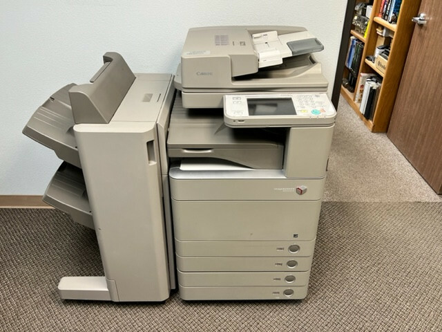 Canon ImageRUNNER Advance C5235A  COLOR COPIER PRINTER SCANNER STAPLER LOW METER