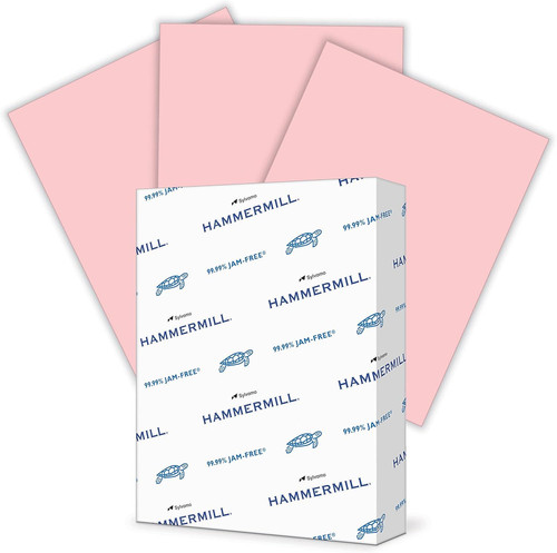 Hammermill Colored Paper, 20lb Pink Printer 1 Ream | 500 Sheets,