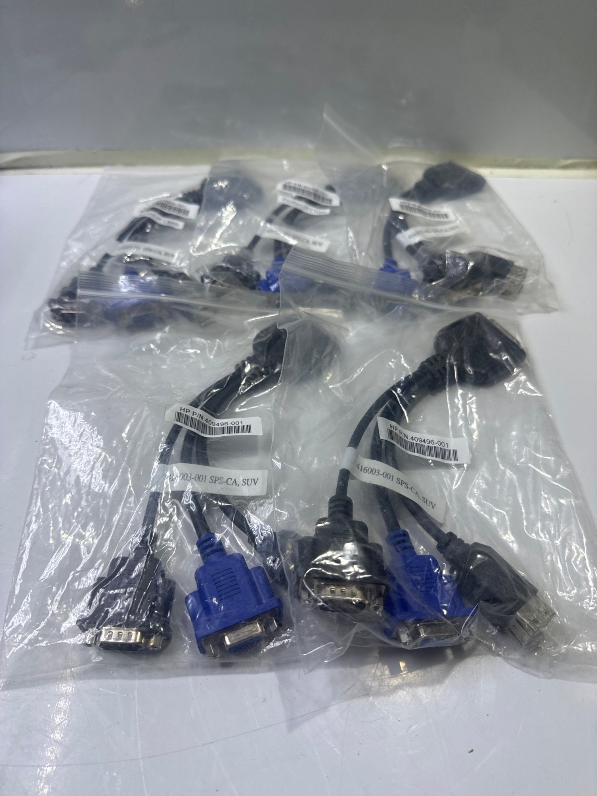LOT OF 5 PCs HP 409496-001 416003-001 SUV Cable Local I/O Diagnostic Cable