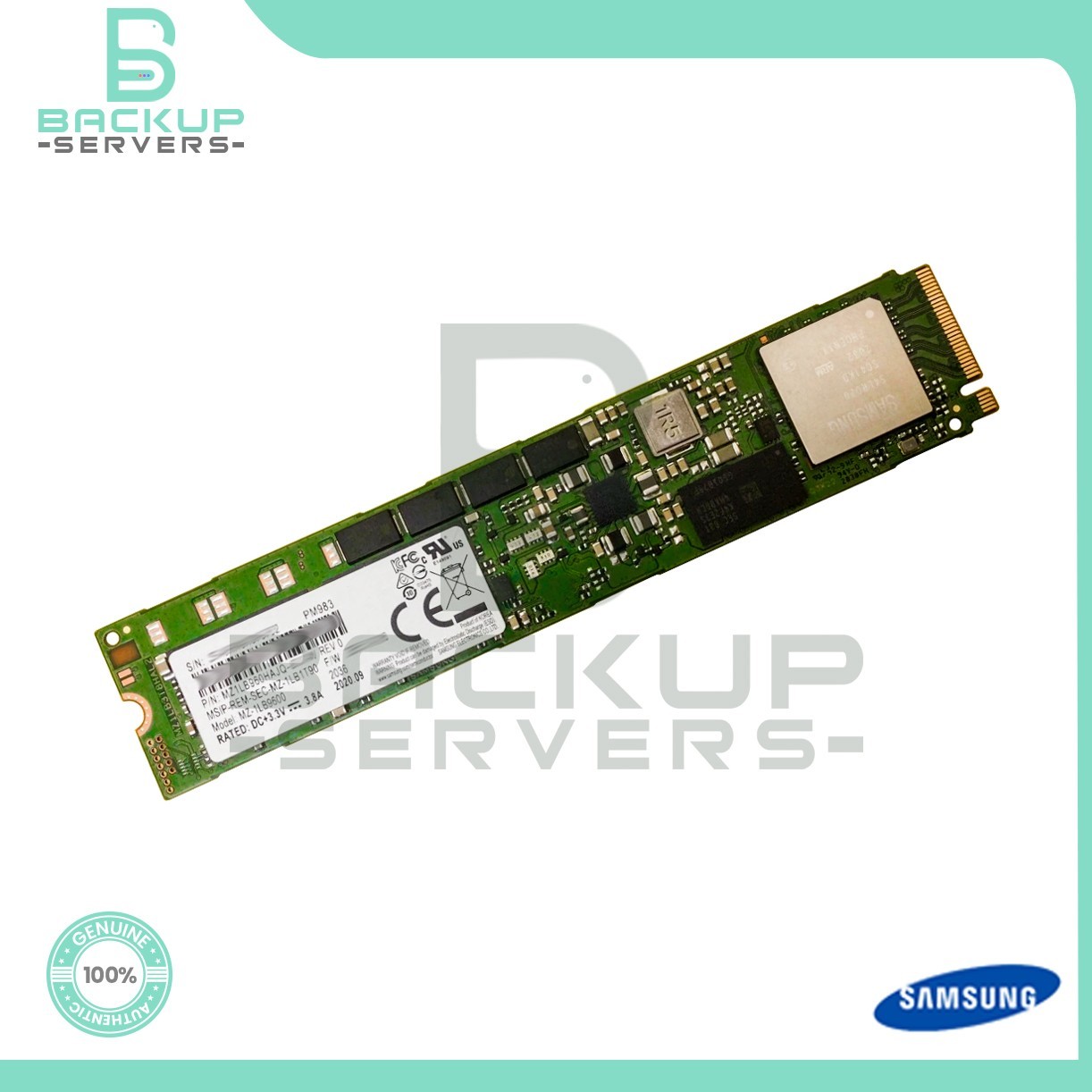 MZ-1LB9600 Samsung PM983 960GB NVMe M.2 22110 PCI-E 3.0 x4 MZ1LB960HAJQ SSD