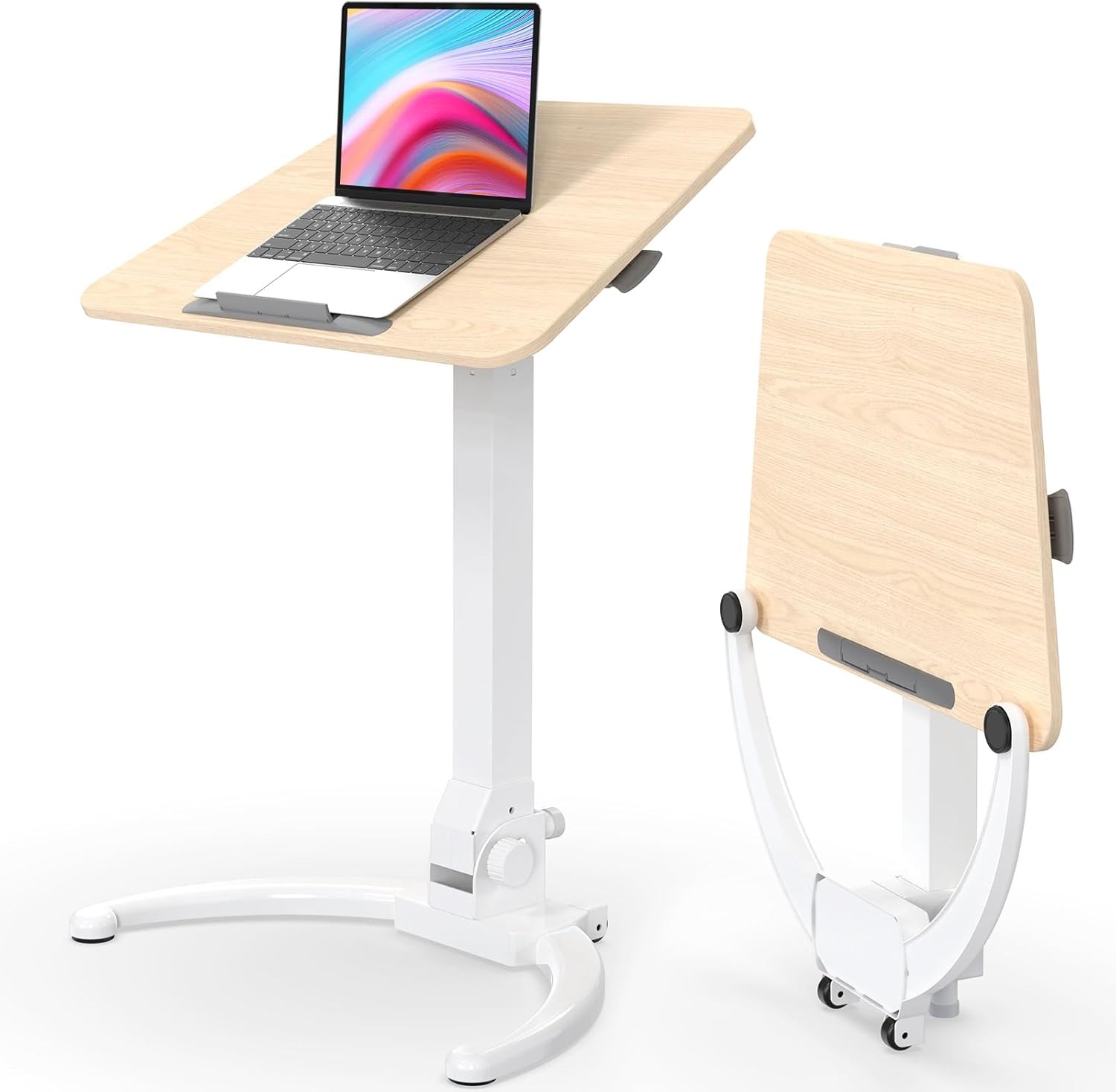 Mobile Standing Desk JOY worker Foldable Pneumatic Adjust