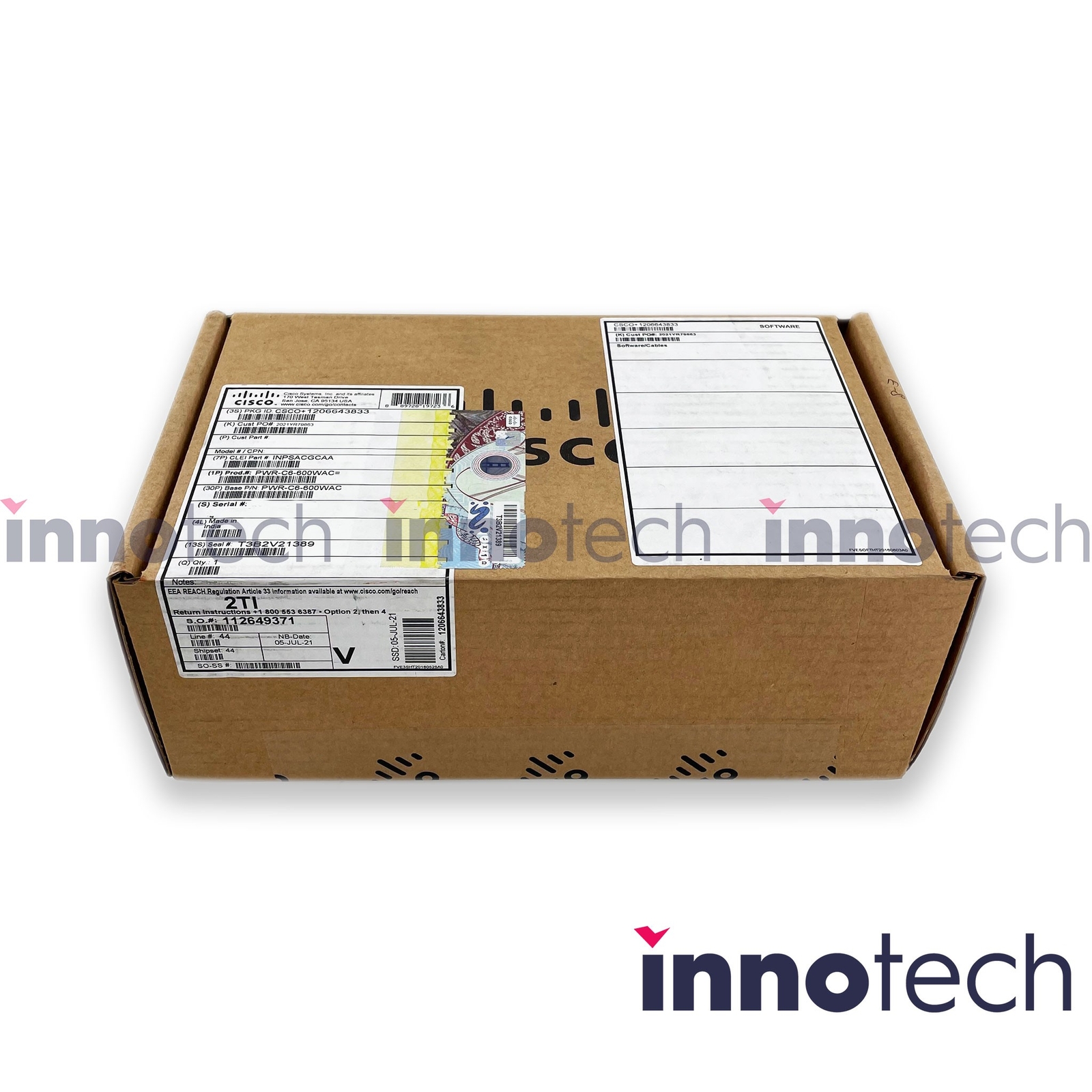 Cisco PWR-C6-600WAC 600W AC Config 6 Power Supply New Sealed