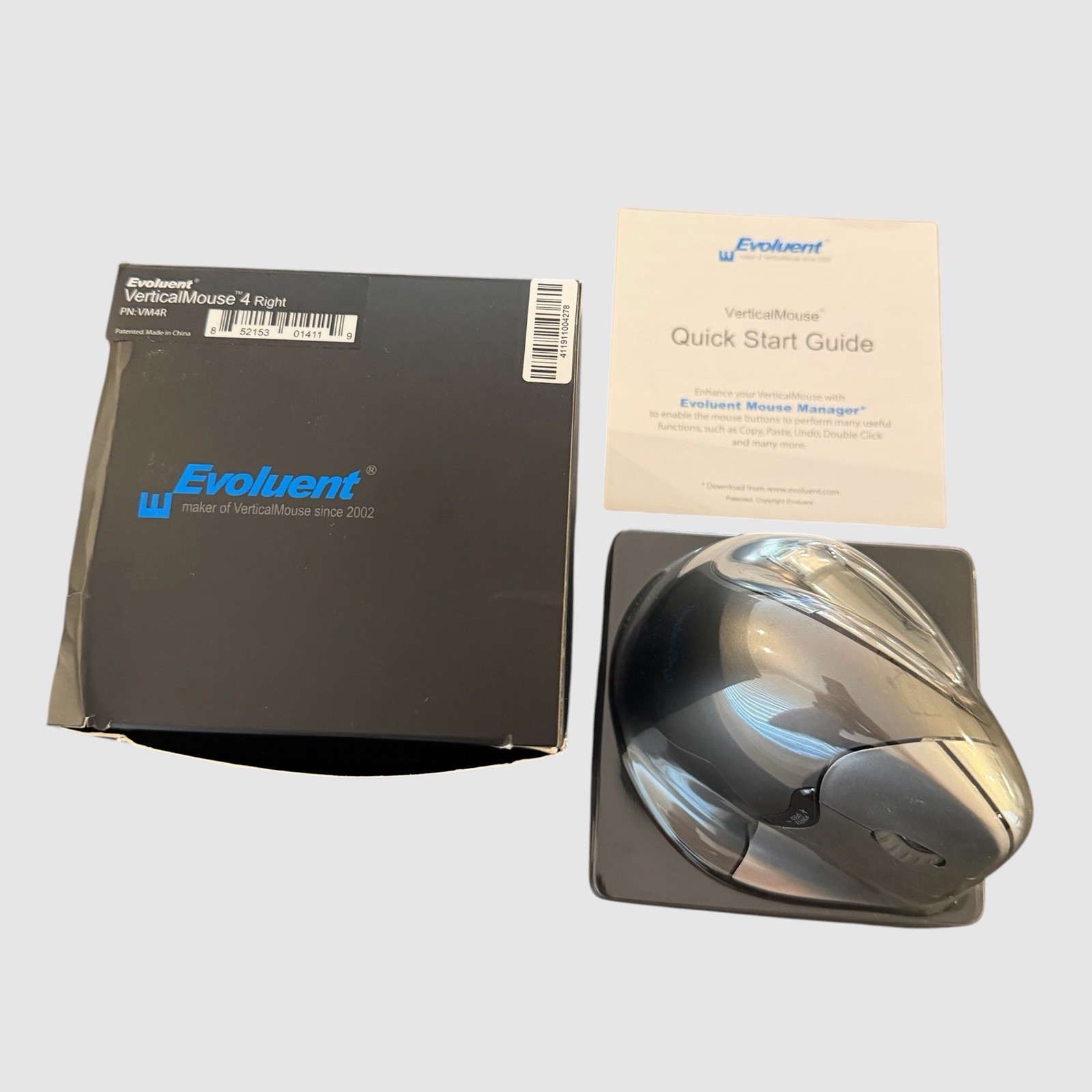 Evoluent Vertical Mouse 4 VM4R Ergonomic Right-Handed Wired Mouse